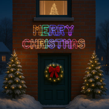 2.73m Merry Christmas Sign - 2 Colour Options
