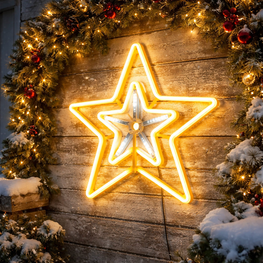 55 x 51cm Digital Shooting Neon Star