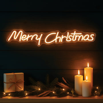 Merry Christmas Neon Sign 80x15cm