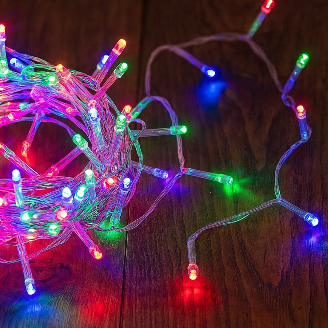 Battery Operated 400 LED String Light Clear Cable - 3 Colour Options