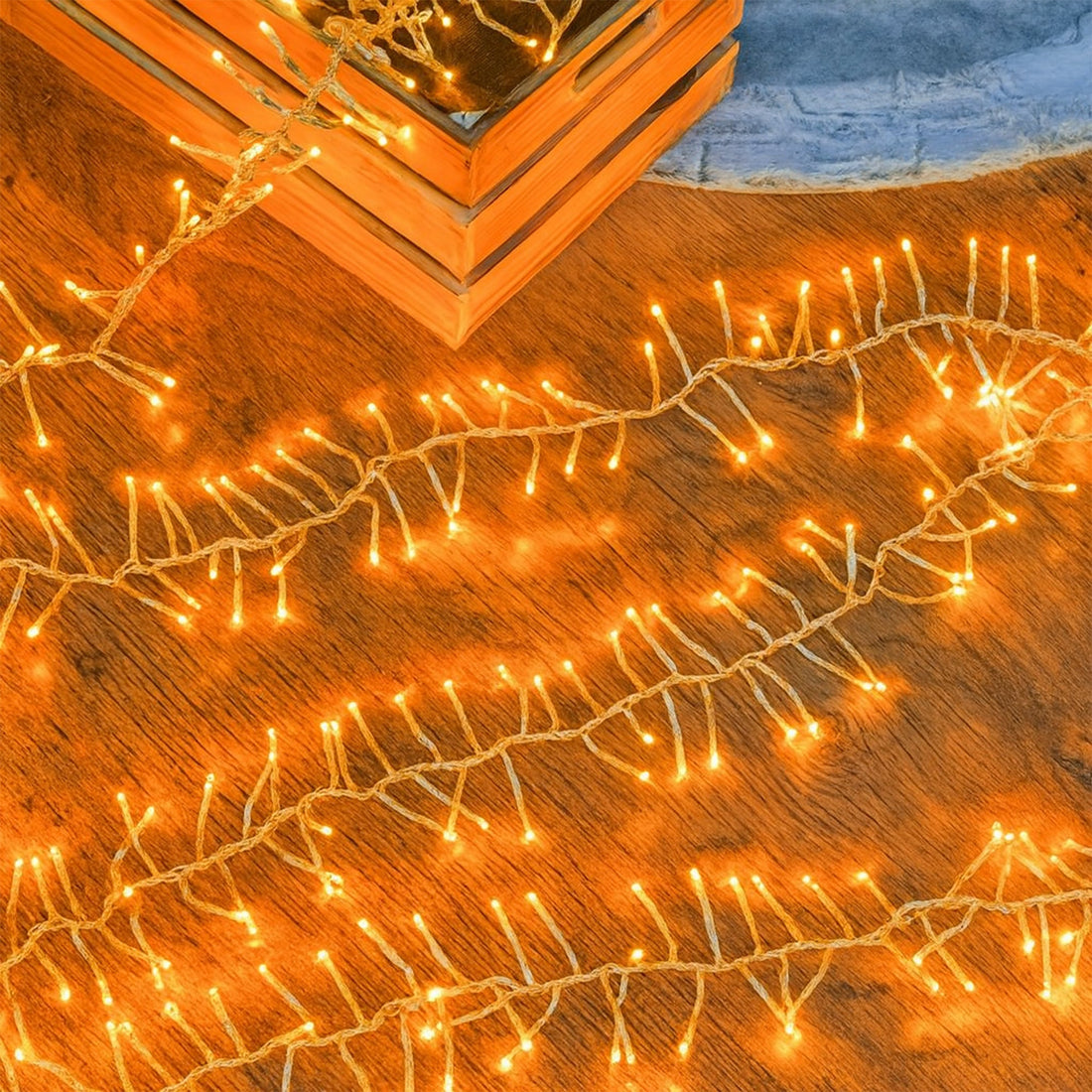 720 LED Cluster Light With Clear Cable - 6 Colour Options