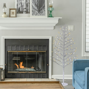 Flat White and Warmwhite Twig Tree - 2 Size Options