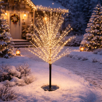 Lit Microdot Black Tree - 2 Size Options