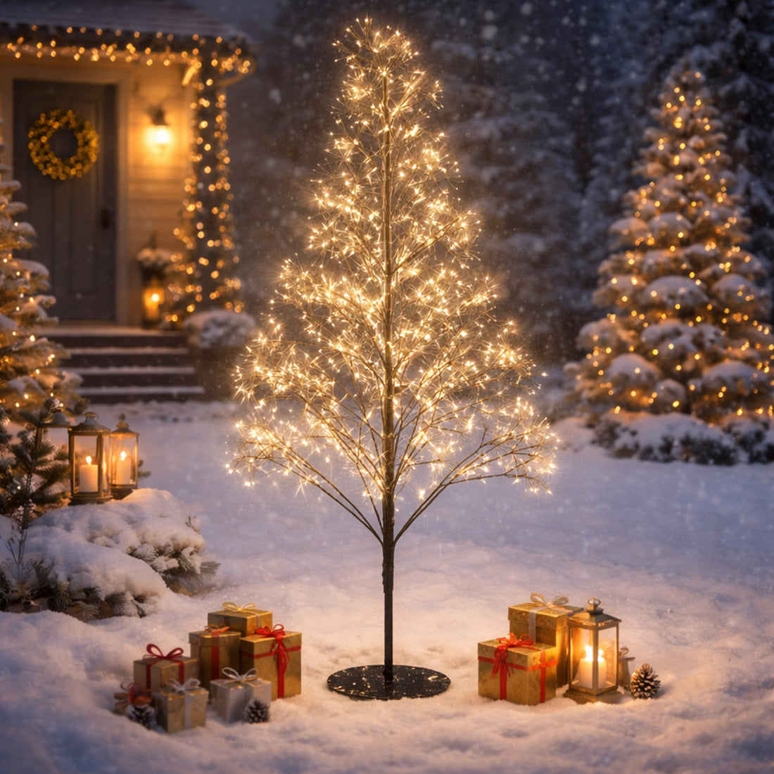 Pre-lit Micro LED Black Tree - 1.2/1.8M