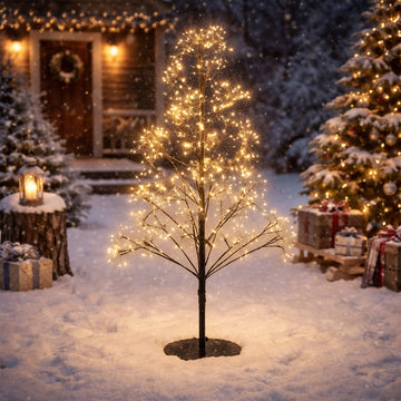 Pre-lit Micro LED Black Tree - 1.2/1.8M