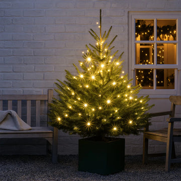 360 LED Fairy Light Chain - Clear Cable - Connectable - 4 Colour Options
