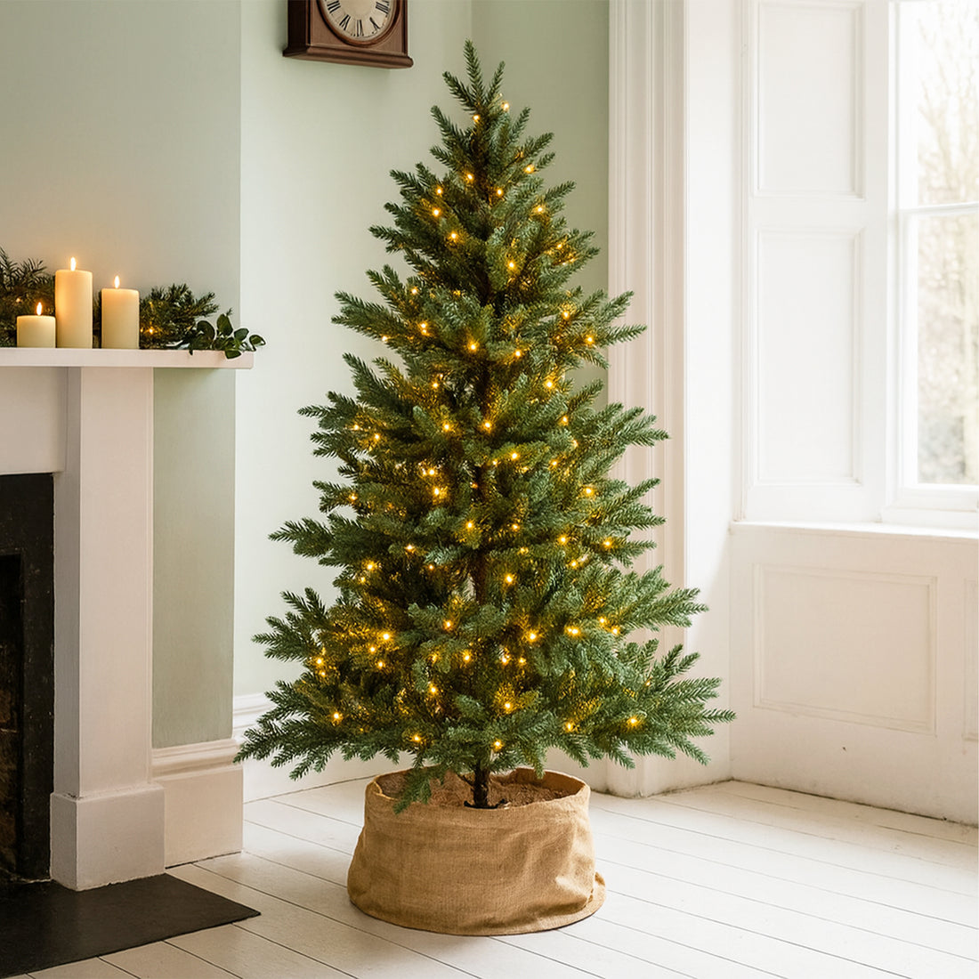 520 LED Connectable Fairy Light Chain Dark Green Cable - 6 Colour Options