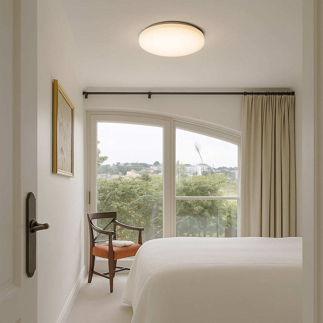 Elaine Tri Colour Dimmable Flush Mount LED Ceiling Light - Medium