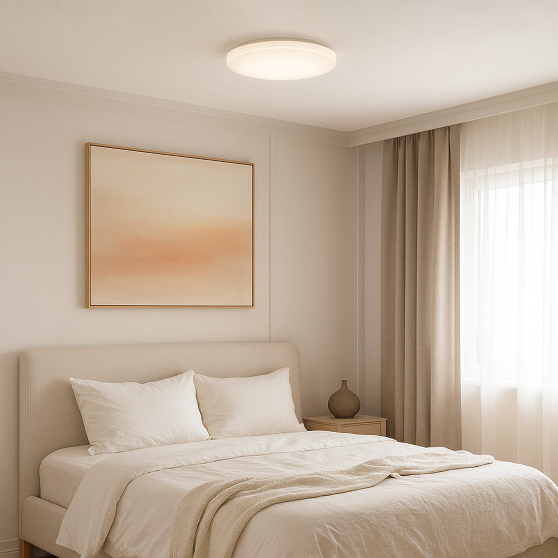 Elaine Tri Colour Dimmable Flush Mount LED Ceiling Light - Small