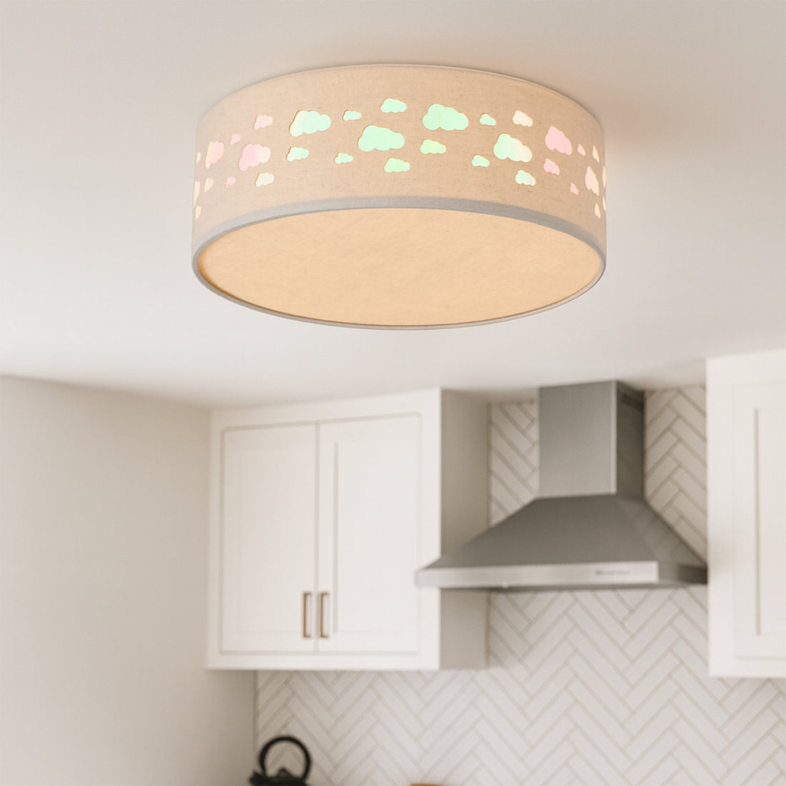 Kiki LED Flush Ceiling Light - Cloud