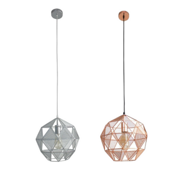 Bolu Pendant Light - Copper/Chrome