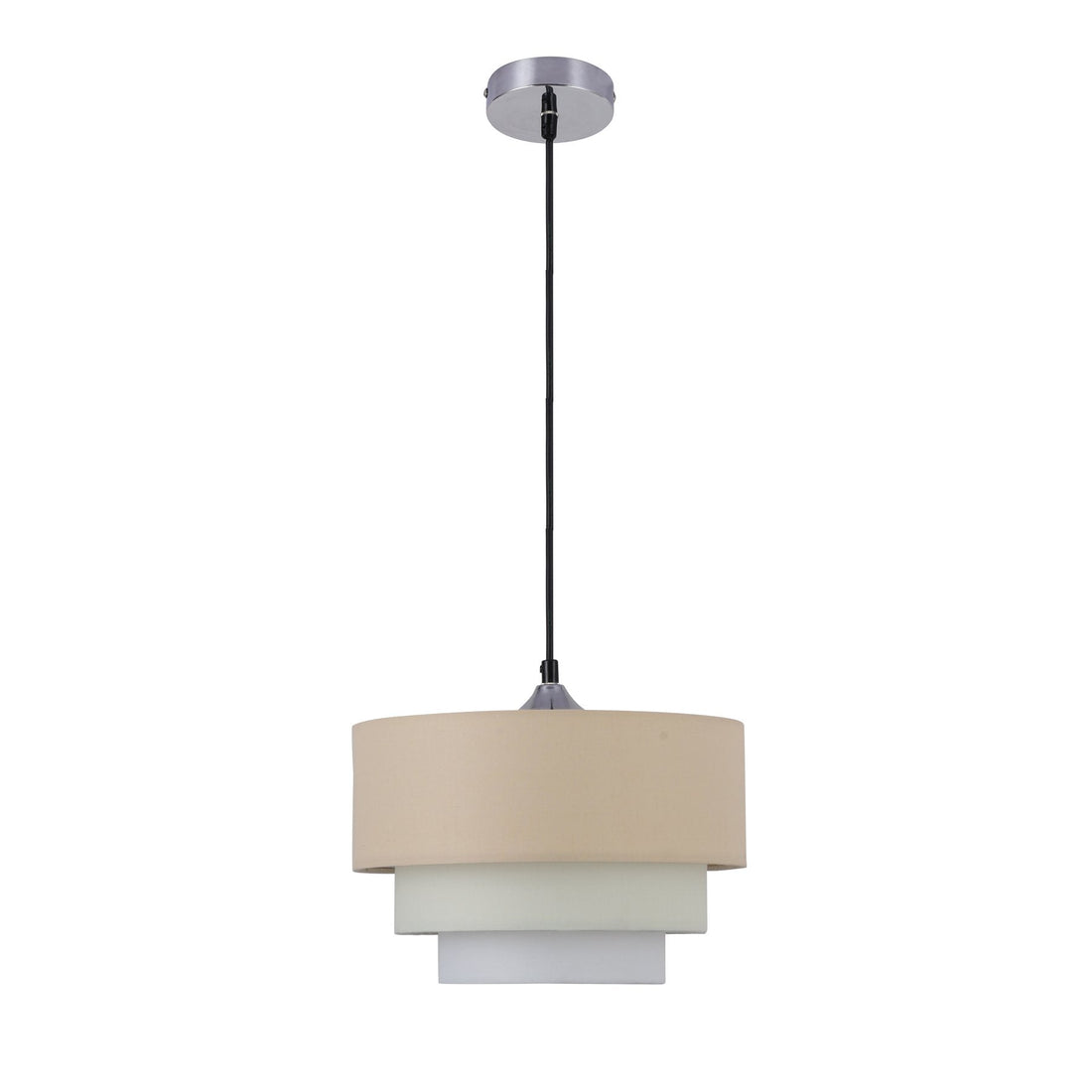 Isabelle 1LT Pendant - Grey/White