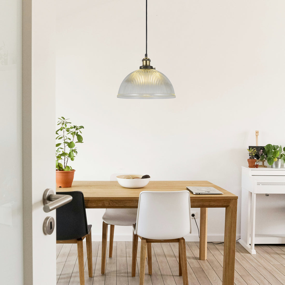Tristan Glass Pendant Light - Clear/Grey/Amber