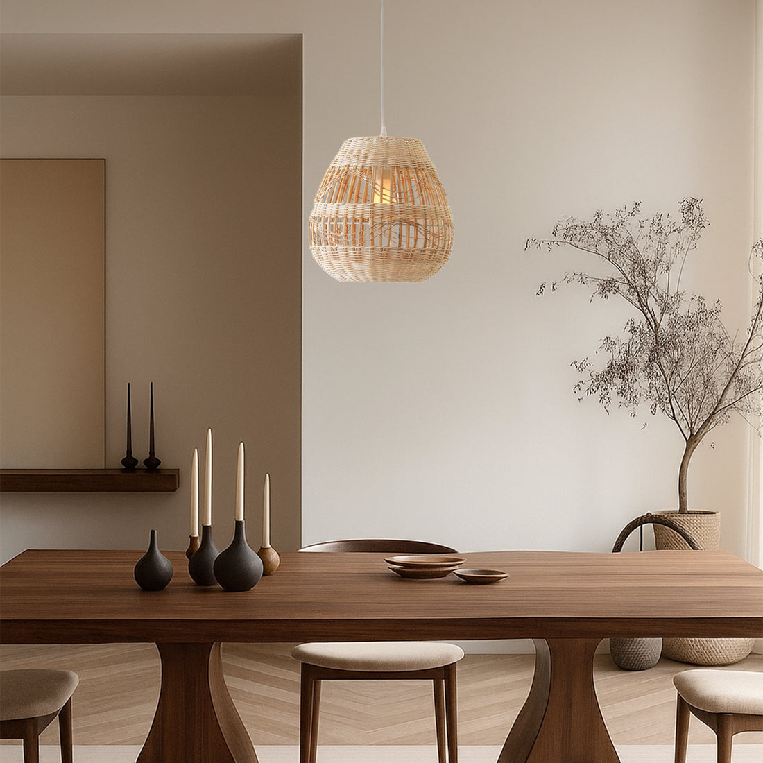 Shiri Rattan Pendant Light - 3 Size options