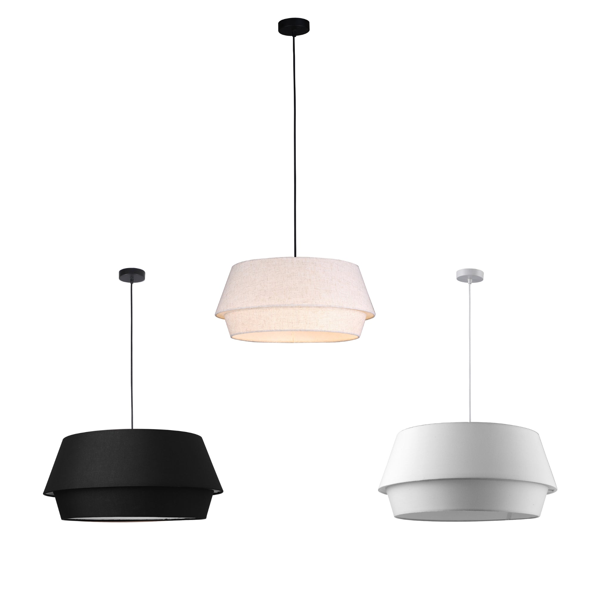 Elisa Pendant Light - Black/White