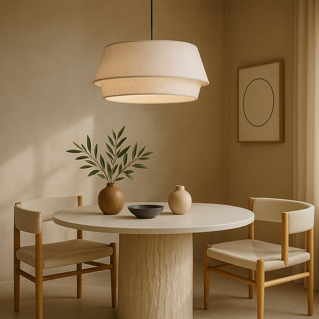 Elisa Pendant Light - Black/White