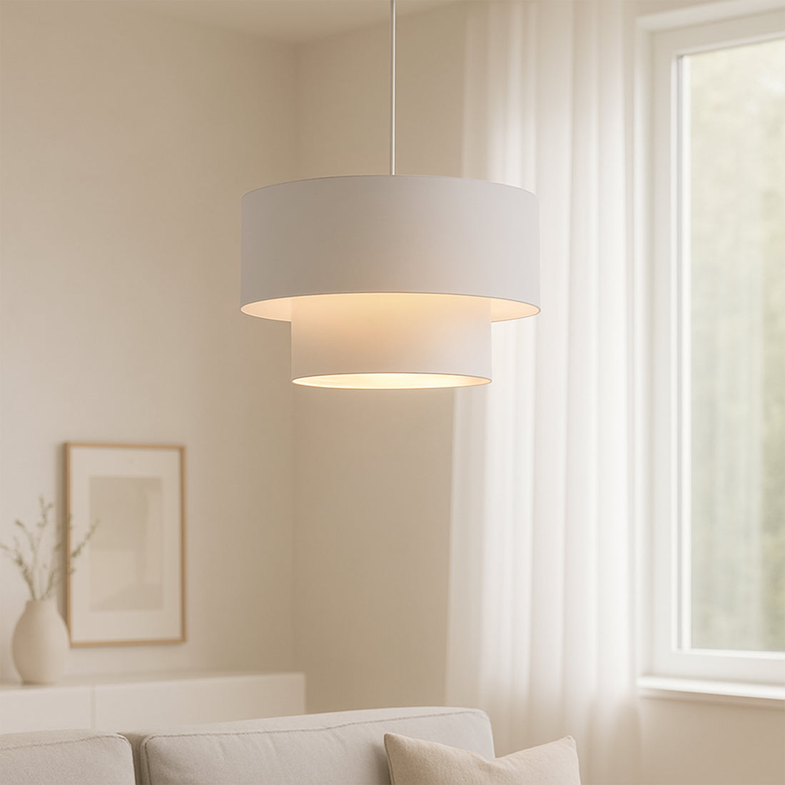 Rabiya Pendant Light - White