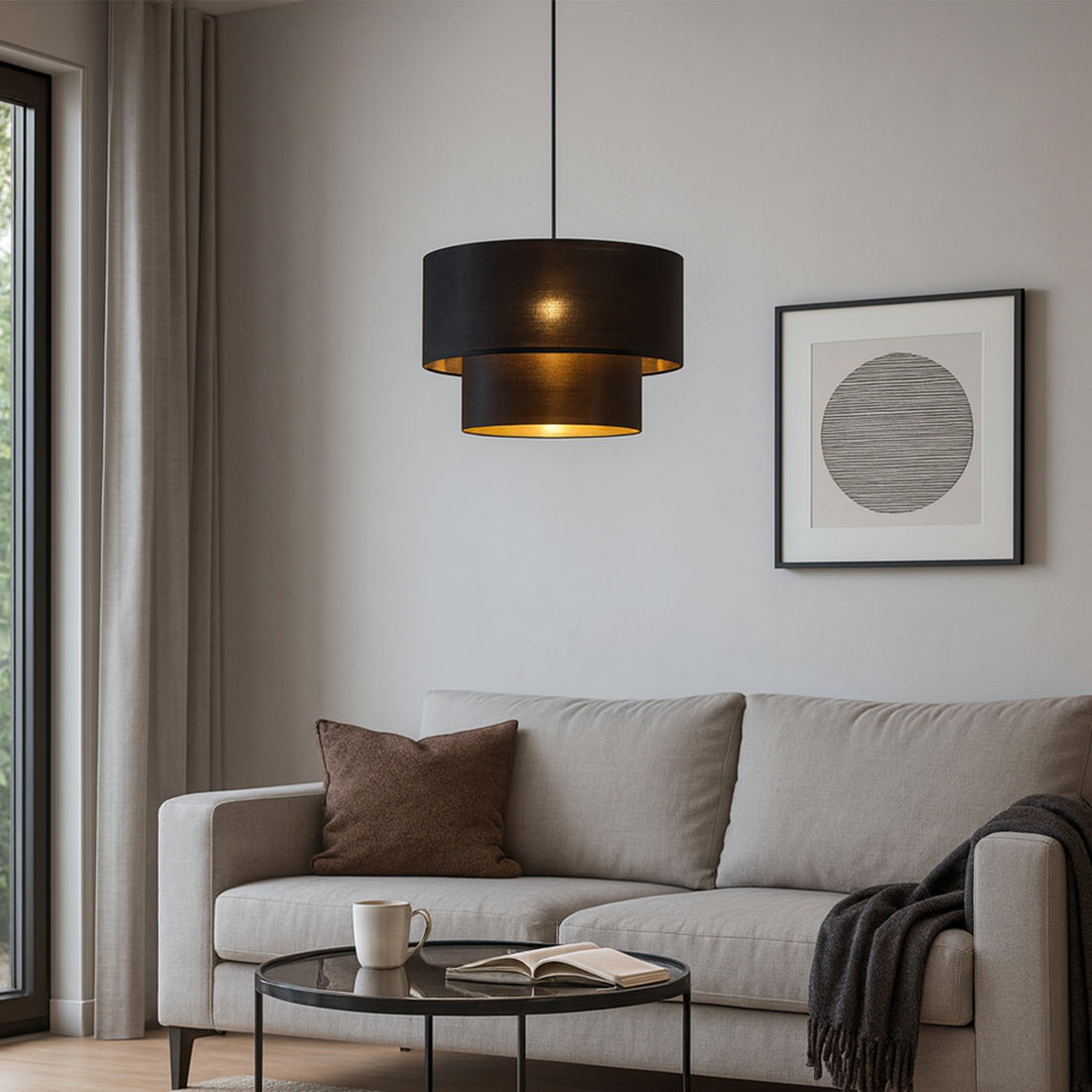 Rabiya Pendant Light - Black