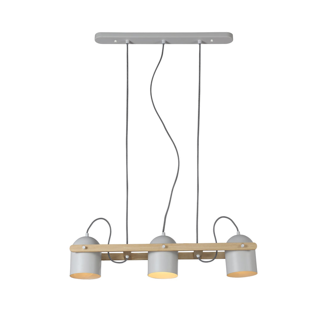 Pivota 3 Lights Pendant Light - Black/White