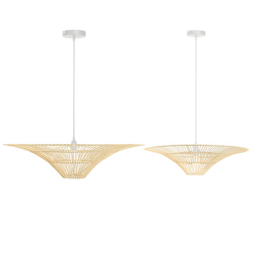 Felicity Rattan Pendant Light - Small/Large