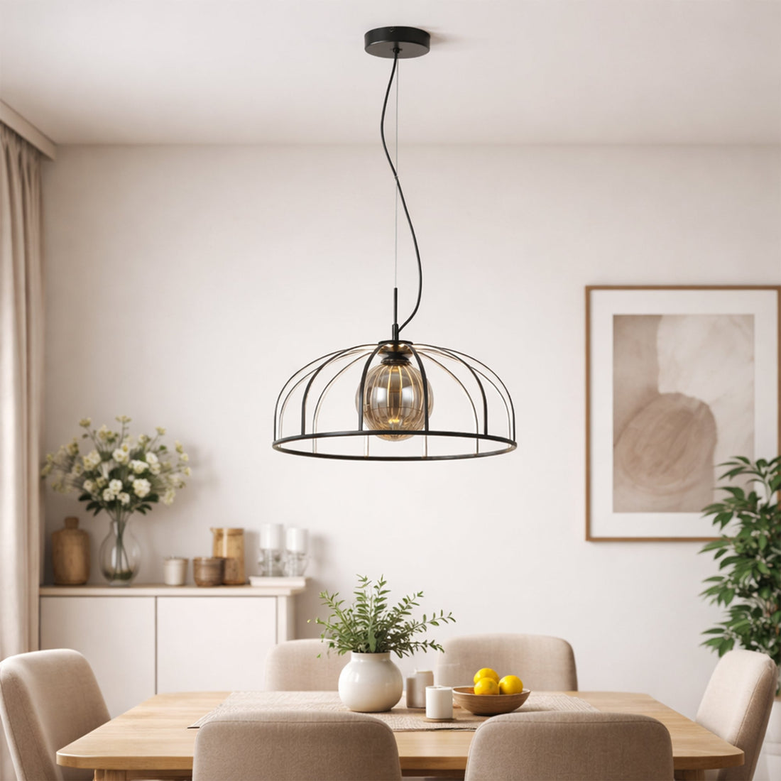 Calista LED Pendant Light - Black