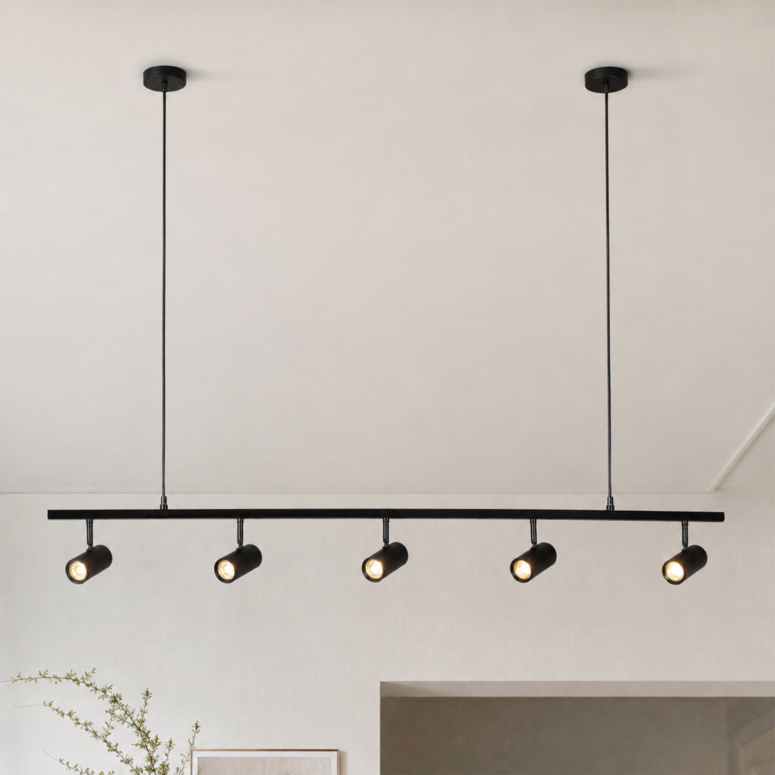 Colleen 5 Light Adjustable Spotlight Pendant