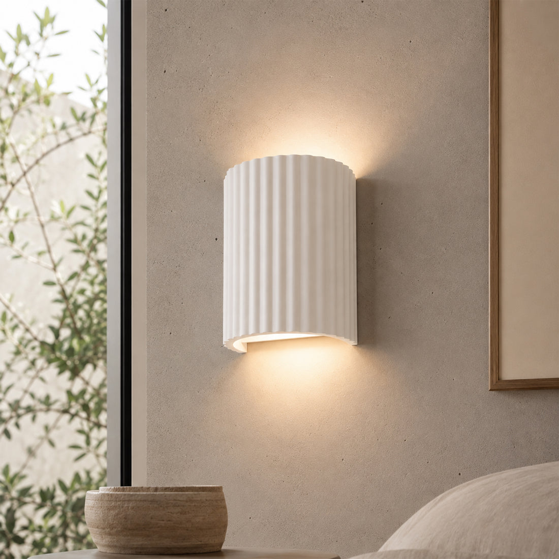 Jorik 2lt Plaster Wall Sconce