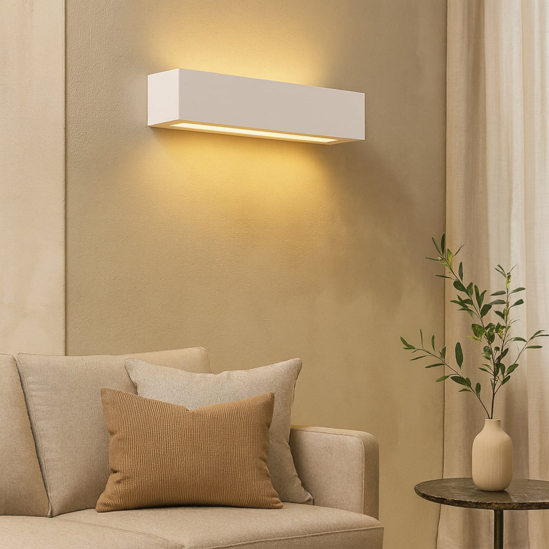 Elvon Plaster Wall Sconce - Medium