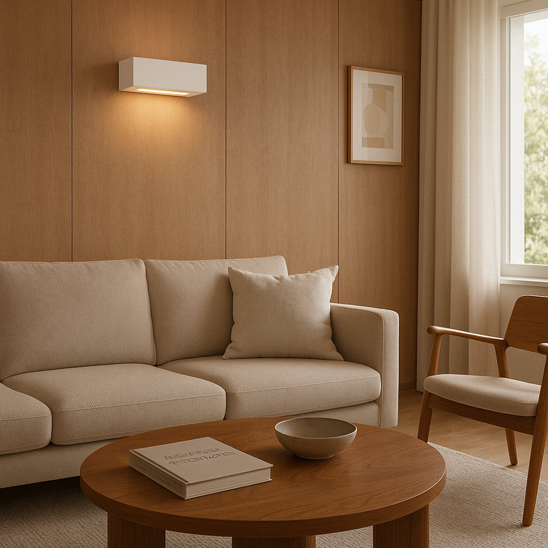 Elvon Plaster Wall Sconce - Small