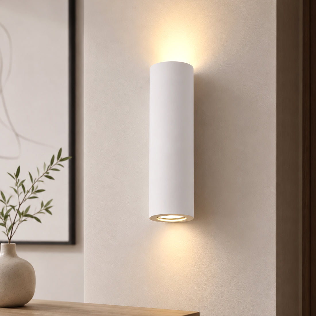 Onyx 2lt Plaster Wall Sconce