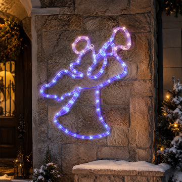 LED Angel Rope Light Silhouette