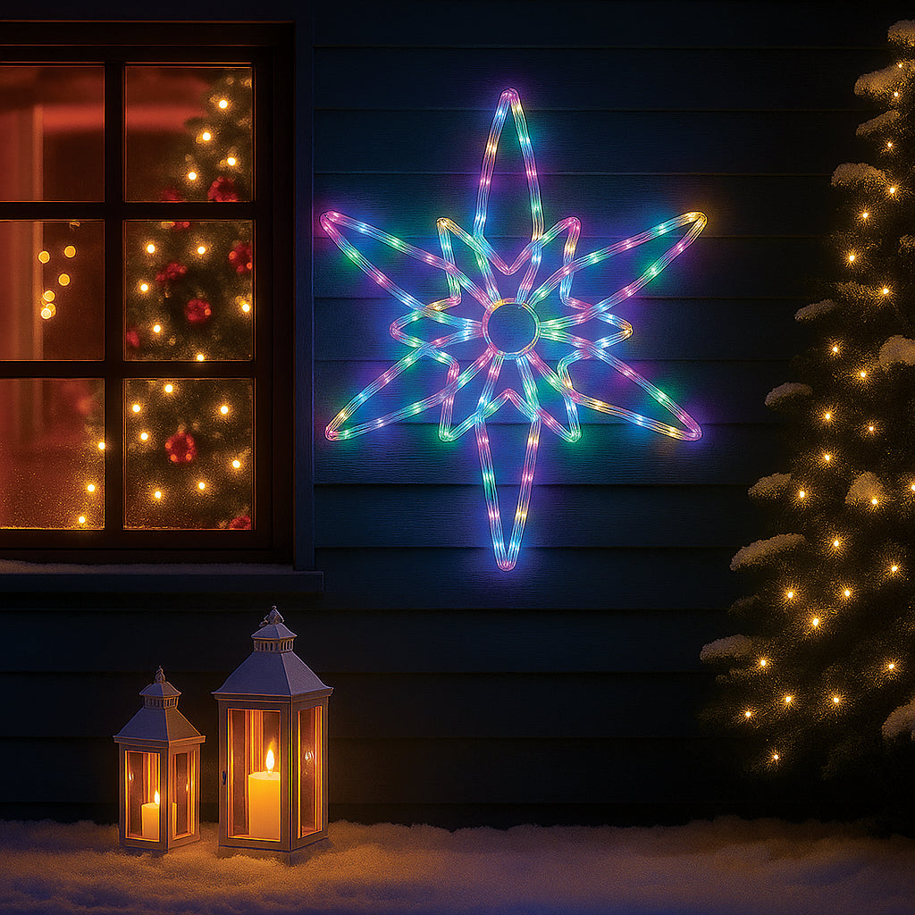 LED Northern Star Rope Light Silhouette - 2 Colour Options