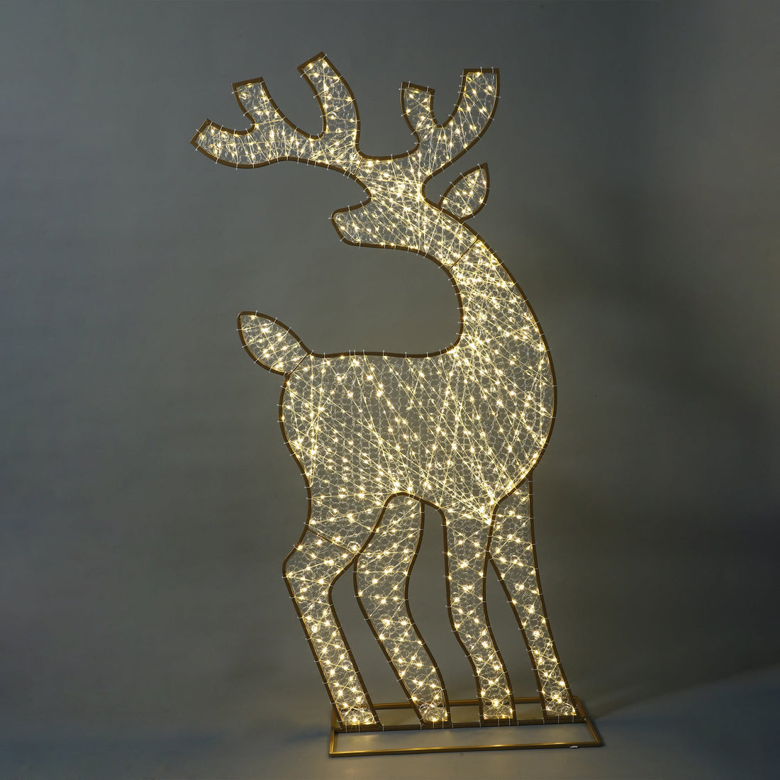 2D 1.8m Mesh Reindeer with twinkle LED