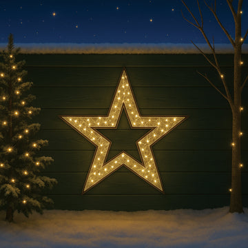 2D 1.2M Mesh Star with twinkle LED