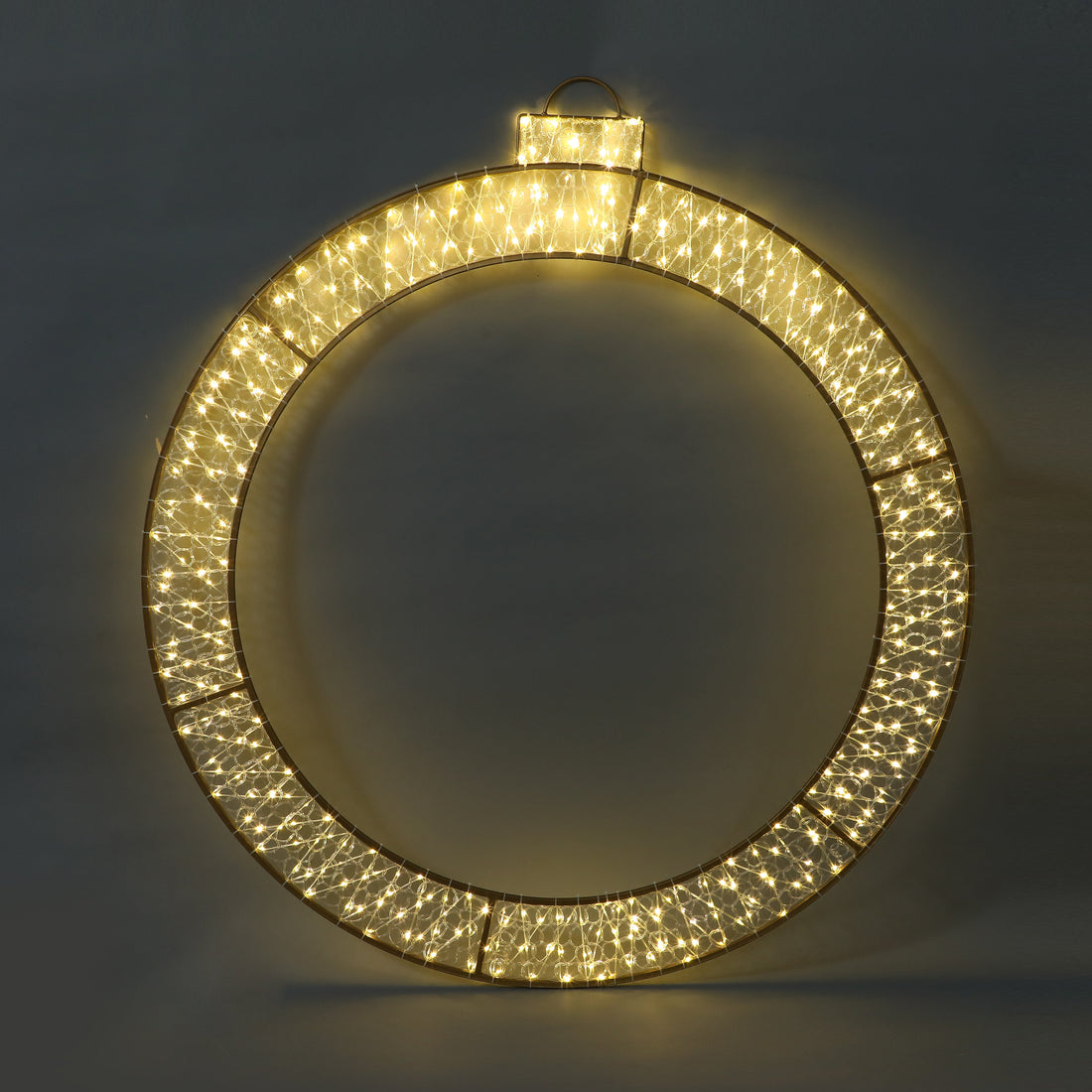 2D 1.2M Mesh Christmas Bauble Ring with twinkle LED