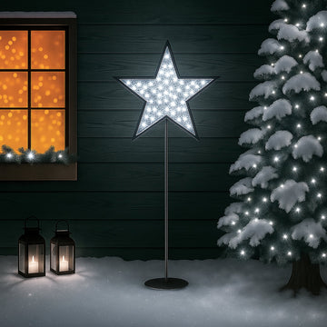 2D Standing Mesh Star with twinkle LED