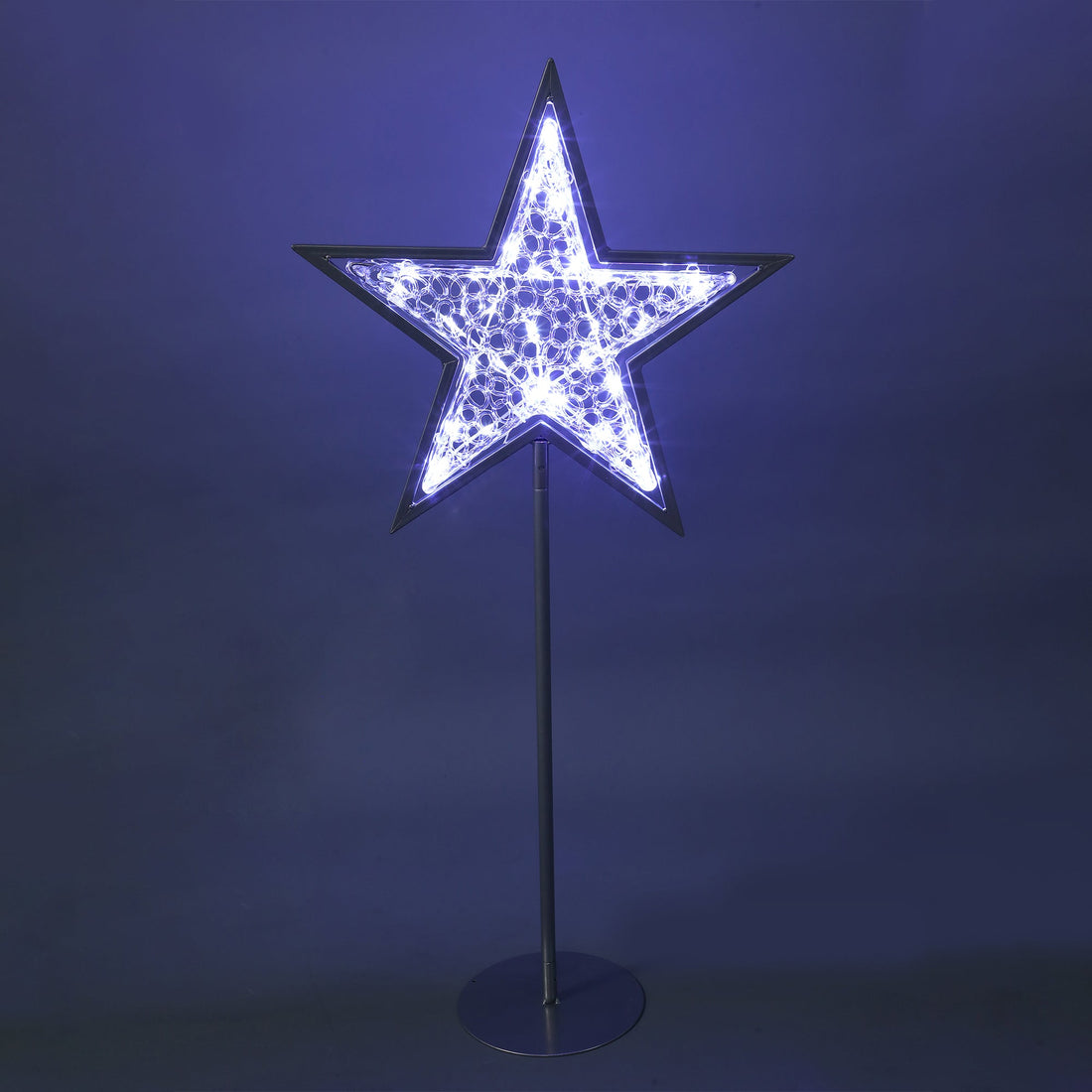 2D Standing Mesh Star with twinkle LED