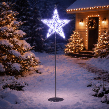 2D Standing Mesh Star with twinkle LED
