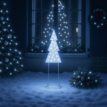 2D Mesh Christmas Tree with twinkle LED