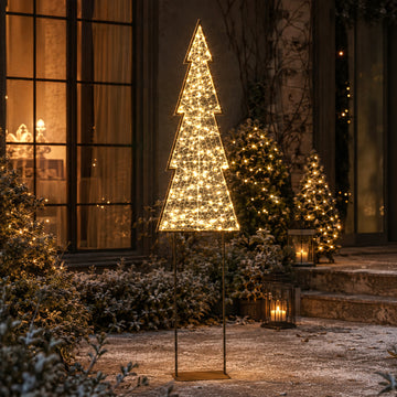 2D Mesh Christmas Tree with twinkle LED