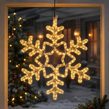 60CM Snowflake Rope Light Silhouette