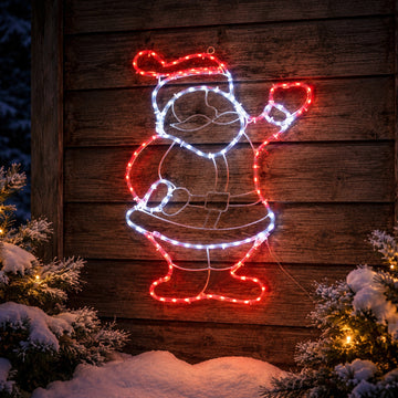 Santa Rope Light Silhouette