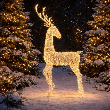90x200cm Outdoor Light Up Reindeer