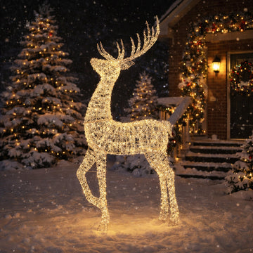 90x200cm Outdoor Light Up Reindeer