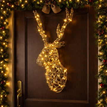 84cm(H) Outdoor Light Up Reindeer Head