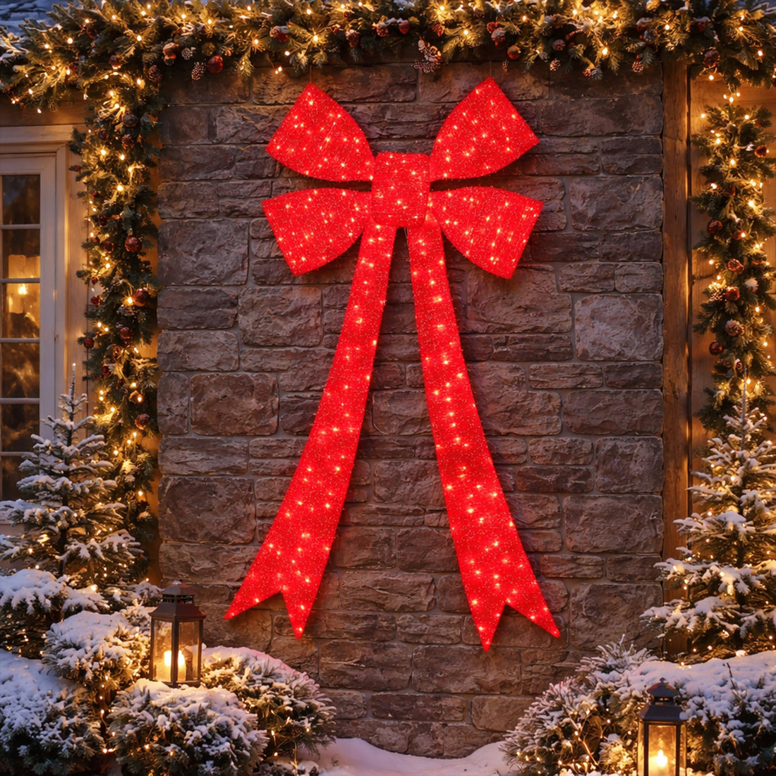 Red Light Up Bow