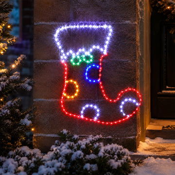 45X41CM Dewdrop Christmas Stocking Silhouette