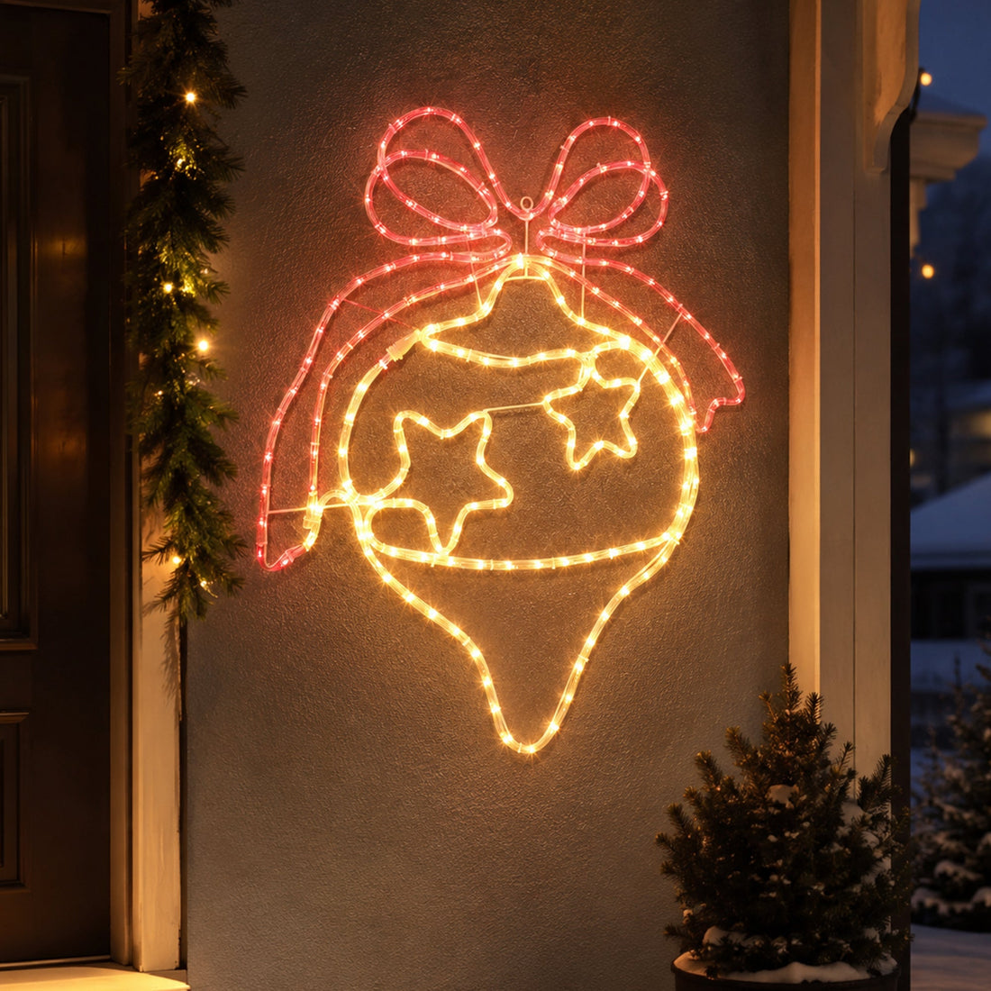 85x70CM Christmas Bauble Silhouette