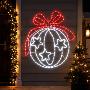 79x74CM Christmas Bauble Silhouette