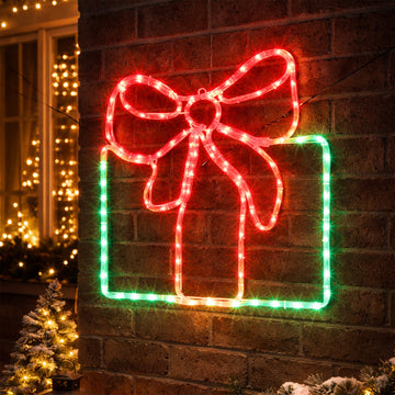 51x48CM Rope light Giftbox Silhouette